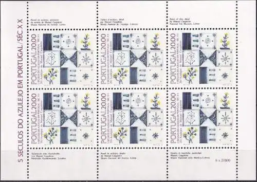 PORTUGAL 1985 Mi-Nr. 1675 Kleinbogen ** MNH