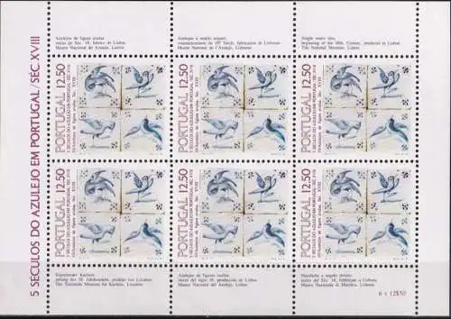PORTUGAL 1983 Mi-Nr. 1603 Kleinbogen ** MNH