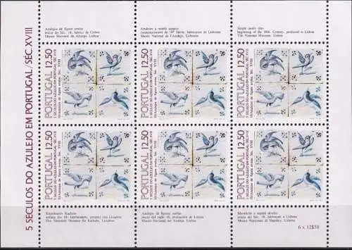 PORTUGAL 1983 Mi-Nr. 1603 Kleinbogen ** MNH