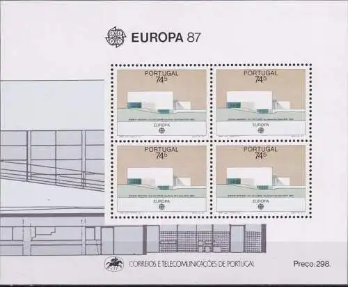 PORTUGAL 1987 Mi-Nr. Block  54 ** MNH - CEPT