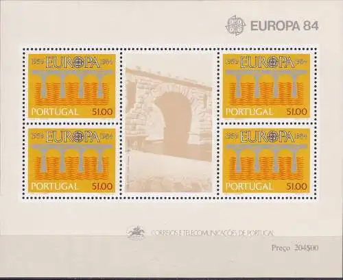 PORTUGAL 1984 Mi-Nr. Block 43 ** MNH