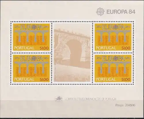 PORTUGAL 1984 Mi-Nr. Block 43 ** MNH