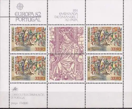 PORTUGAL 1982 Mi-Nr. Block 35 ** MNH