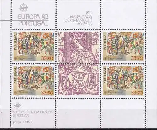 PORTUGAL 1982 Mi-Nr. Block 35 ** MNH
