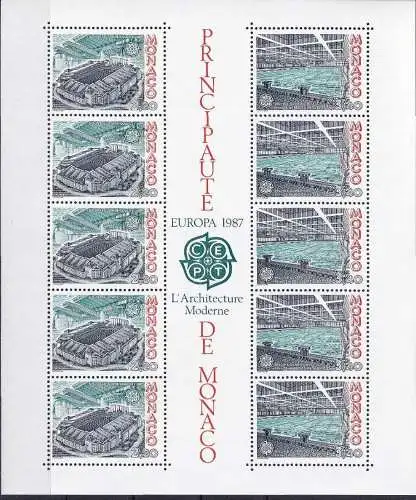 MONACO 1987 Mi-Nr. Block 35 ** MNH - CEPT