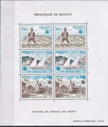 MONACO 1979 Mi-Nr. Block 15 ** MNH - CEPT