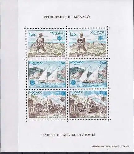 MONACO 1979 Mi-Nr. Block 15 ** MNH - CEPT