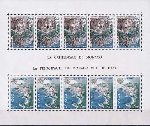 MONACO 1978 Mi-Nr. Block 12 ** MNH