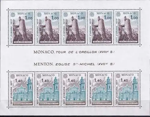 MONACO 1977 Mi-Nr. Block 11 ** MNH