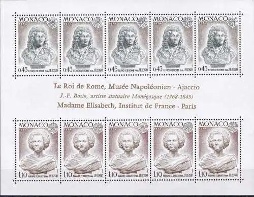 MONACO 1974 Mi-Nr. Block 7 ** MNH - CEPT