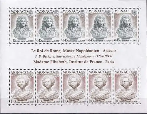 MONACO 1974 Mi-Nr. Block 7 ** MNH - CEPT