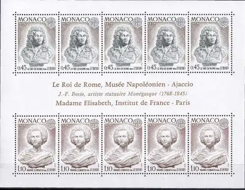 MONACO 1974 Mi-Nr. Block 7 ** MNH - CEPT