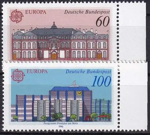 DEUTSCHLAND 1990 Mi-Nr. 1461/62 Formnummern ** MNH