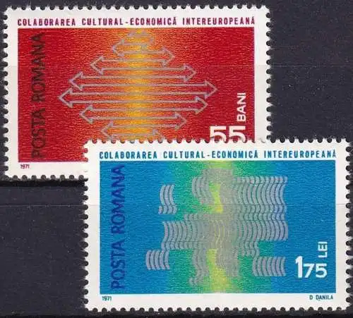 RUMÄNIEN 1971 Mi-Nr. 2919/20 ** MNH