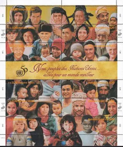 UNO GENF 1995 Mi-Nr. 273/84 ** MNH