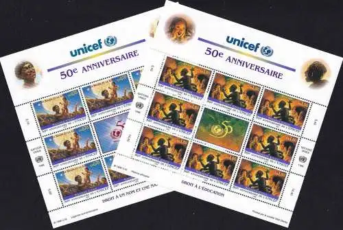 UNO GENF 1996 Mi-Nr. 301/02 Kleinbogen ** MNH