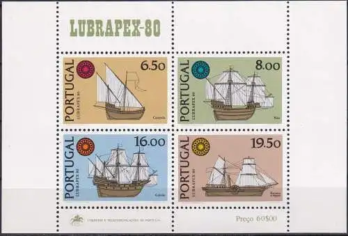 PORTUGAL 1980 Mi-Nr. Block 31 ** MNH