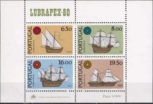 PORTUGAL 1980 Mi-Nr. Block 31 ** MNH