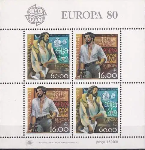 PORTUGAL 1980 Mi-Nr. Block 29 ** MNH