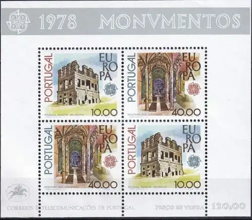 PORTUGAL 1978 Mi-Nr. Block 23 ** MNH - CEPT