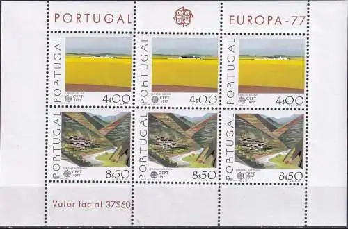 PORTUGAL 1977 Mi-Nr. Block 20 ** MNH - CEPT