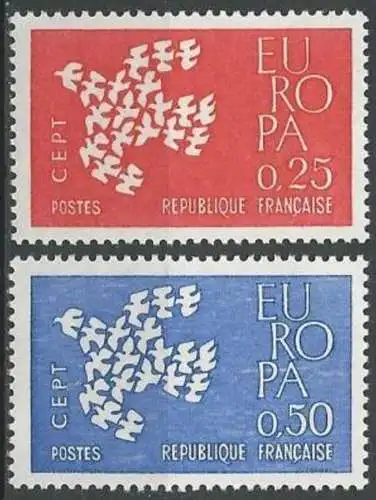 FRANKREICH 1961 Mi-Nr. 1363/64 ** MNH - CEPT