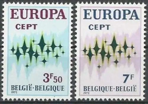 BELGIEN 1972 Mi-Nr. 1678/79 ** MNH - CEPT 1972