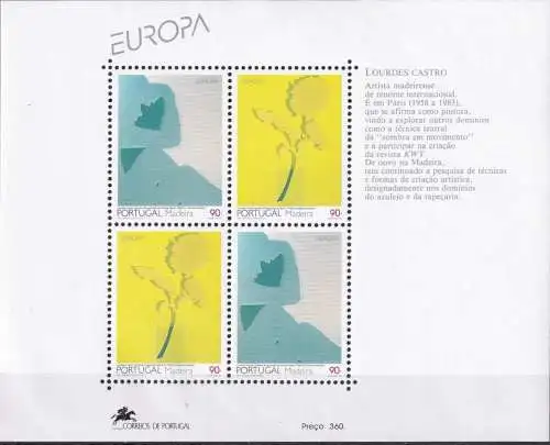 MADEIRA 1993 Mi-Nr. Block 13 ** MNH - CEPT