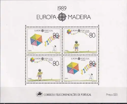 MADEIRA 1989 Mi-Nr. Block 10 ** MNH - CEPT