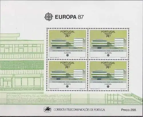 MADEIRA 1987 Mi-Nr. Block 8 ** MNH