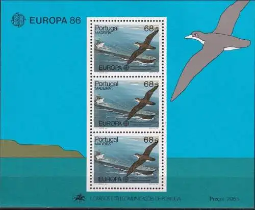 MADEIRA 1986 Mi-Nr. Block 7 ** MNH - CEPT