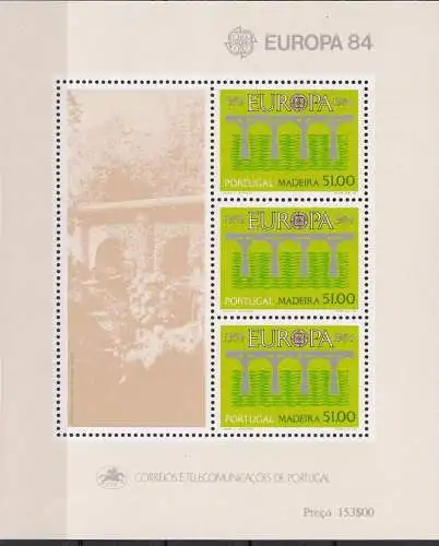 MADEIRA 1984 Mi-Nr. Block 5 ** MNH