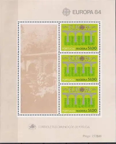 MADEIRA 1984 Mi-Nr. Block 5 ** MNH