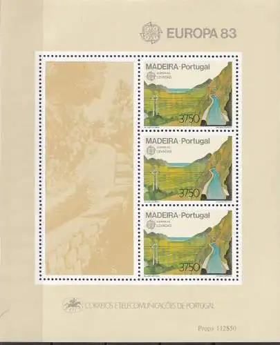 MADEIRA 1983 Mi-Nr. Block 4 ** MNH