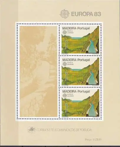 MADEIRA 1983 Mi-Nr. Block 4 ** MNH