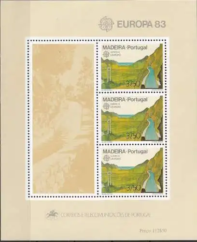 MADEIRA 1983 Mi-Nr. Block 4 ** MNH - CEPT