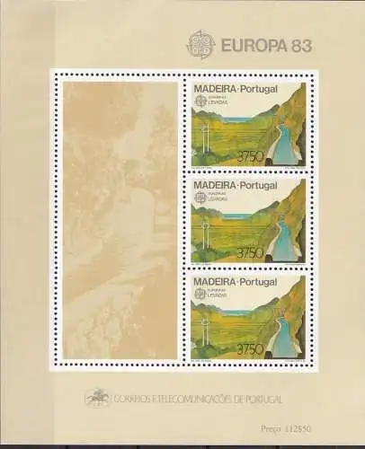 MADEIRA 1983 Mi-Nr. Block 4 ** MNH - CEPT