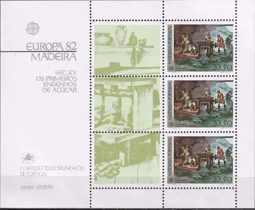 MADEIRA 1982 Mi-Nr. Block 3 ** MNH - CEPT