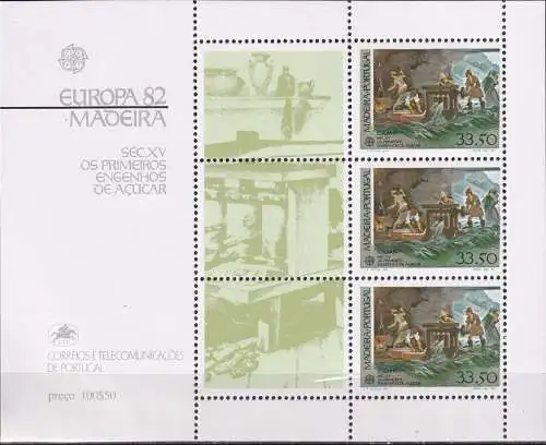 MADEIRA 1982 Mi-Nr. Block 3 ** MNH - CEPT