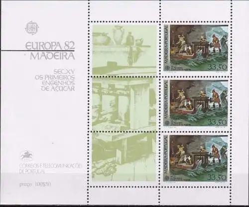 MADEIRA 1982 Mi-Nr. Block 3 ** MNH