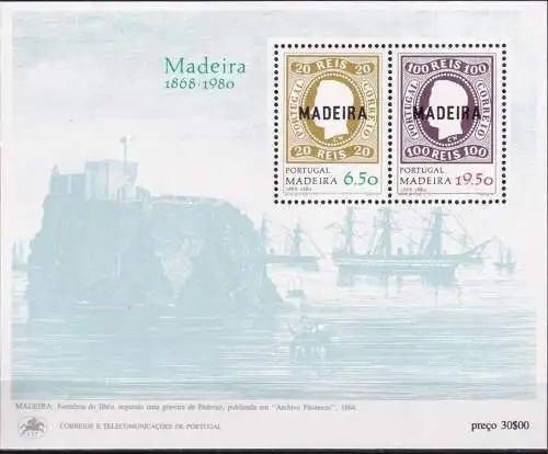 MADEIRA 1980 Mi-Nr. Block 1 ** MNH