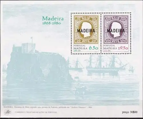 MADEIRA 1980 Mi-Nr. Block 1 ** MNH