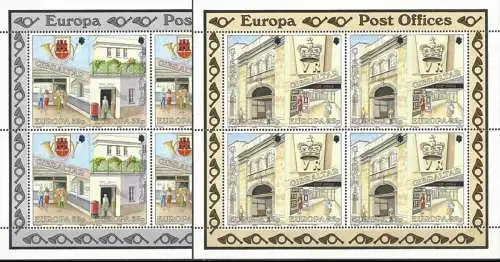 GIBRALTAR 1990 Mi-Nr. 590/93 Kleinbogen ** MNH