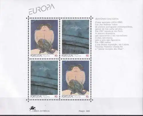 AZOREN 1993 Mi-Nr. Block 13 ** MNH - CEPT