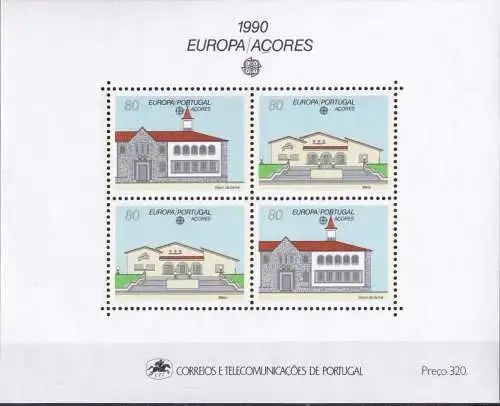 AZOREN 1990 Mi-Nr. Block 11 ** MNH - CEPT