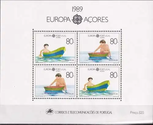 AZOREN 1989 Mi-Nr. Block 10 ** MNH - CEPT