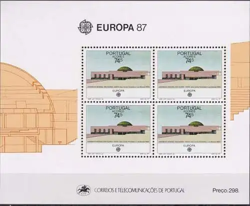 AZOREN 1987 Mi-Nr. Block 8 ** MNH - CEPT