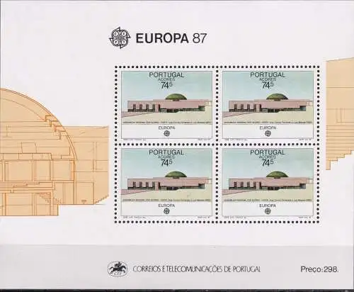 AZOREN 1987 Mi-Nr. Block 8 ** MNH - CEPT