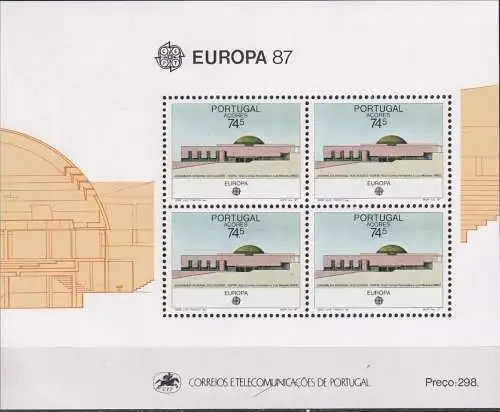 AZOREN 1987 Mi-Nr. Block 8 ** MNH - CEPT