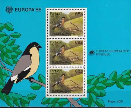 AZOREN 1986 Mi-Nr. Block 7 ** MNH - CEPT